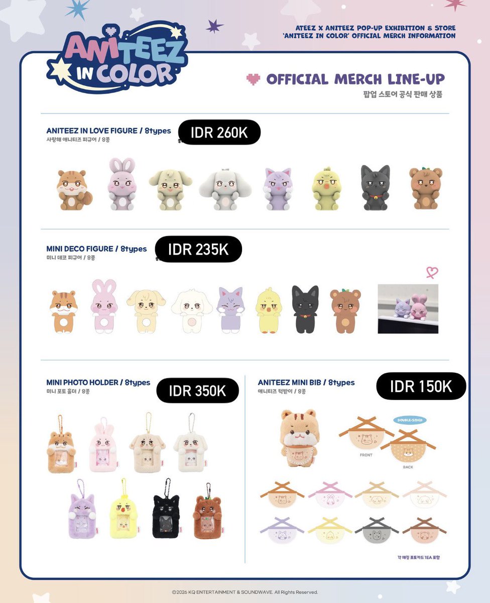 GOnarang_'s tweet photo. OPEN HANDCARRY
ATEEZ X ANITEEZ IN COLOR
POP-UP STORE

✅ Price on pict!
✅ Close PO: 5 Mei 2026 | ETA INA Mid May 
✅ Full Payment only

❌ Packing + ongkir lokal Indo
❌ NO HNR

🏡 Jakarta 

DM for order 🏴‍☠️ https://t.co/rYdO8O7pwo