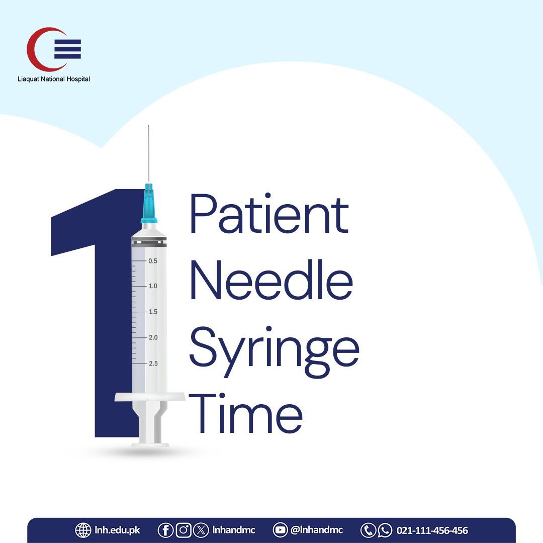 lnhandmc's tweet image. One Patient. One Needle. One Syringe. One Time. 

Reusing syringes can spread deadly infections like Hepatitis B, Hepatitis C, and HIV.

Always make sure a new needle and syringe are used every time.

#SafeInjection #PatientSafety #InfectionPrevention #StaySafe