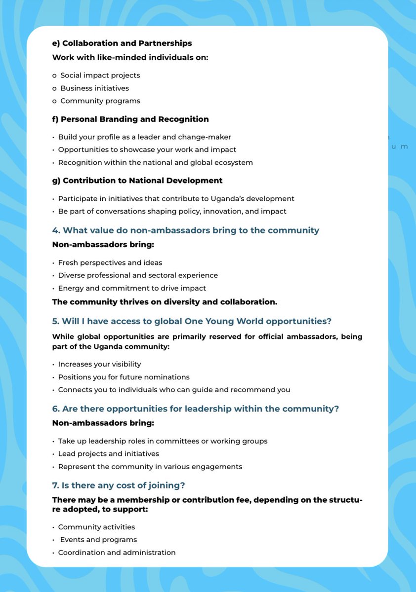 One Young World Ambassadors Ug Chapter tweet media