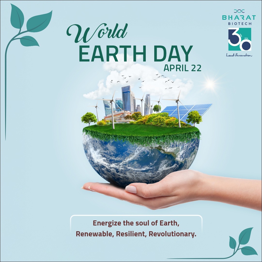 BharatBiotech's tweet image. World Earth Day 2026
Our Planet, Our Responsibility
Every small step counts—saving energy, reducing waste, and protecting nature. Together, we can build a greener, healthier future for generations to come.
#EarthDay2026 #EarthDay #RestoreOurEarth #OurPlanetOurFuture
