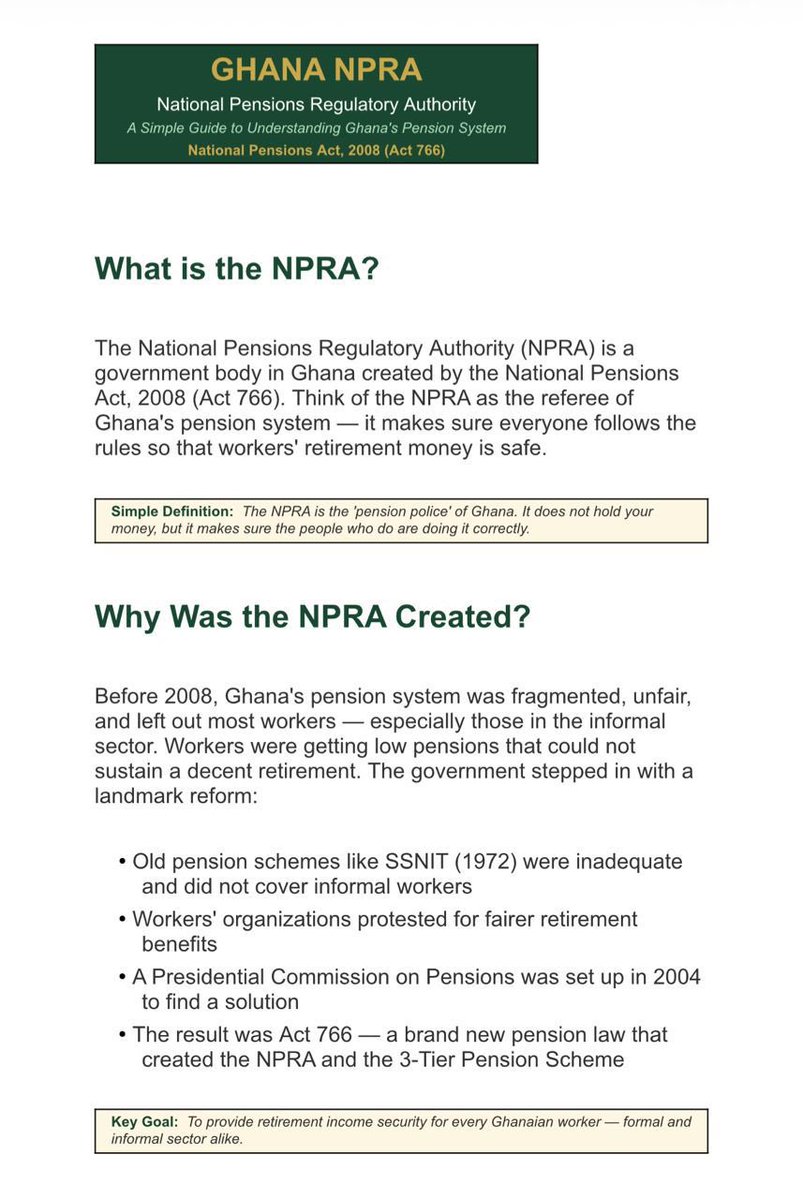 Before blaming the wrong institution, it is important to understand the exact role the National Pensions Regulatory Authority plays in protecting pensioners. This video gives more insight. #TheNPRAMandate #TruthForPensioners

youtube.com/live/XsKK05q12…