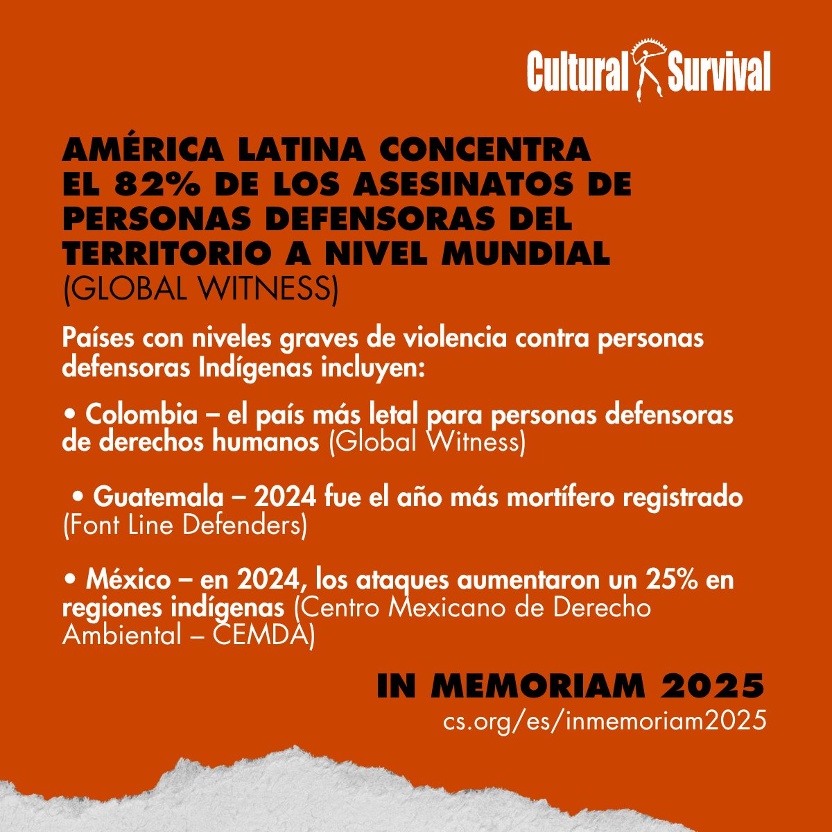 Cultural Survival en Español tweet media