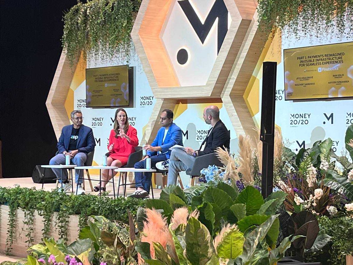 WalletConnect's tweet image. How you pay people is becoming just as important as how you onboard them.

Great discussion at #Money2020 with @Houlgrave, @rangoldi (Fireblocks), Nischint Sanghav (@Visa) and Aayush Singhania (@tazapay)  on the real tradeoffs shaping payouts today:

→ traditional rails vs