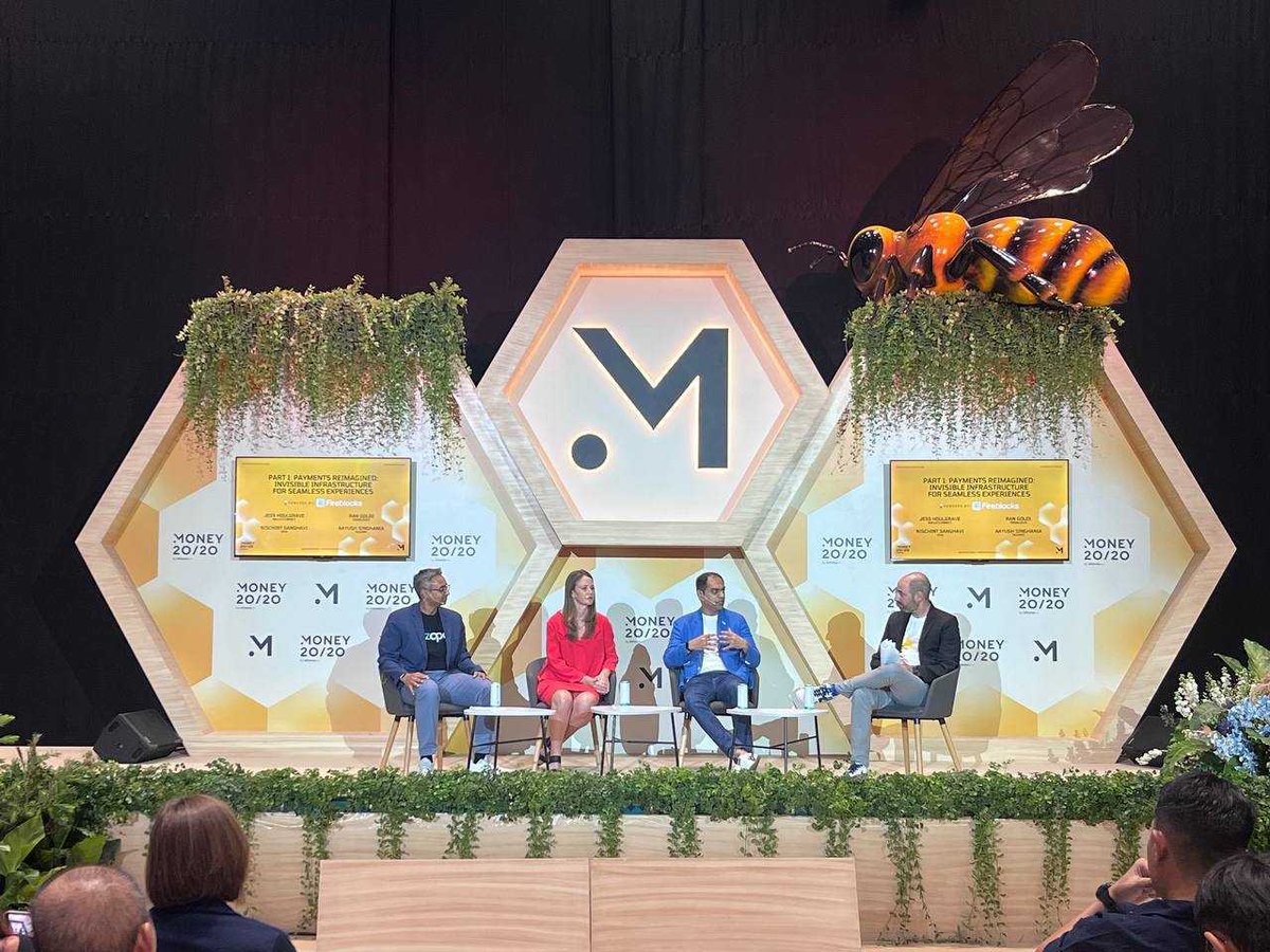 WalletConnect's tweet image. How you pay people is becoming just as important as how you onboard them.

Great discussion at #Money2020 with @Houlgrave, @rangoldi (Fireblocks), Nischint Sanghav (@Visa) and Aayush Singhania (@tazapay)  on the real tradeoffs shaping payouts today:

→ traditional rails vs