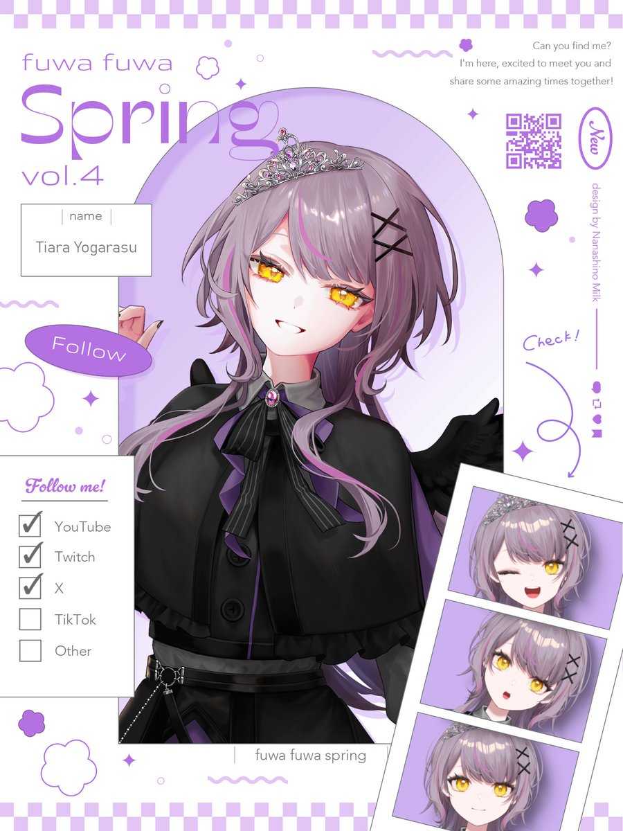 夜烏ティアラ@新人VTuber tweet media
