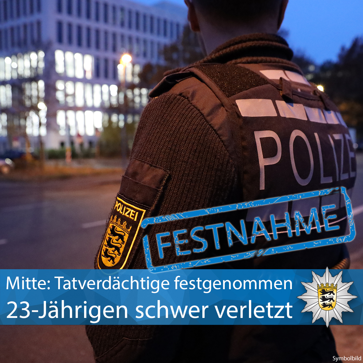 PP_Stuttgart's tweet image. #Mitte Kollegen haben am Samstag gegen 2.10 Uhr einen 21-Jährigen festgenommen. Er soll einem 23-Jährigen, in der Königstr., eine Stichwunde zugefügt haben und mit seinem 17-jährigen Begleiter geflüchtet sein. Zur Pressemeldung ▶️ sohub.io/ms48 Eure #Polizei #Stuttgart