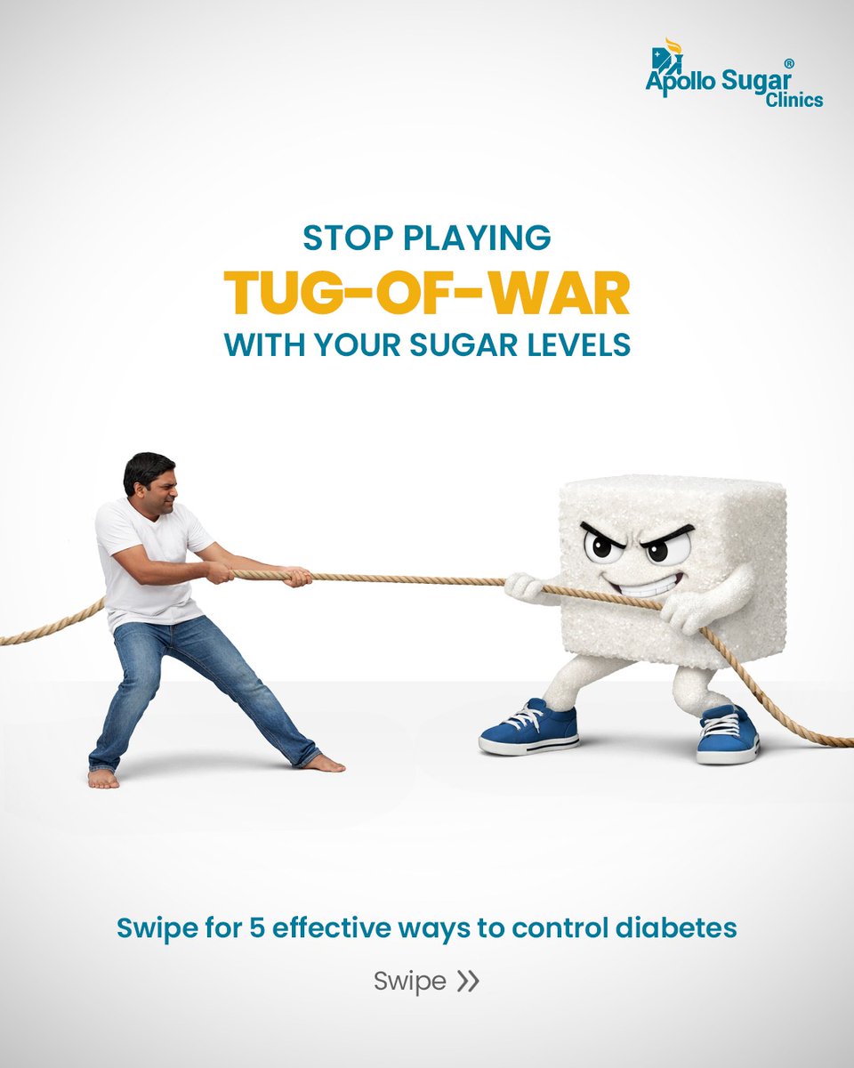 ApolloSugar_Ind's tweet photo. Take control before diabetes takes control of you.
From smarter food choices and daily movement to timely check-ups, small, consistent habits can make a big difference in managing your health. Don’t wait for warning signs to slow you down.

For more info, call 1800-103-1010. https://t.co/UaTNHqRZRs