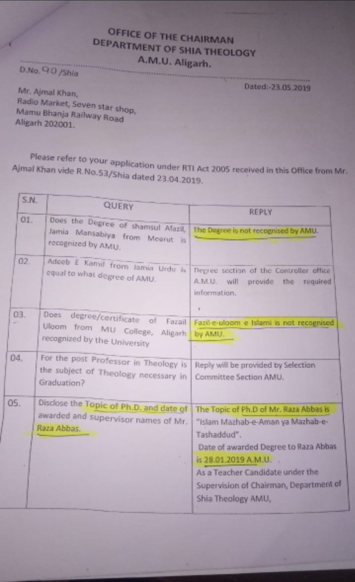 MasoodK36999's tweet image. Headline Idea: 🚨 Major Recruitment Scam Exposed in AMU Department of Shia Theology!
​#AMU #RecruitmentScam #RTI #EducationIndia #Corruption #UGC #AcademicFraud @PMOIndia @rashtrapatibhvn @HMOIndia @EduMinOfIndia @CVCIndia @ugc_india @Janardan_AMU @CBIHeadquarters