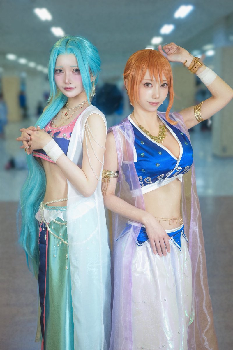 anime_mik158's tweet photo. cosplay ONE PIECE
アラバスタ　ビビ×ナミ

📷@RYO0453B4 

#ウイコス15 https://t.co/YfP5M1Wc54