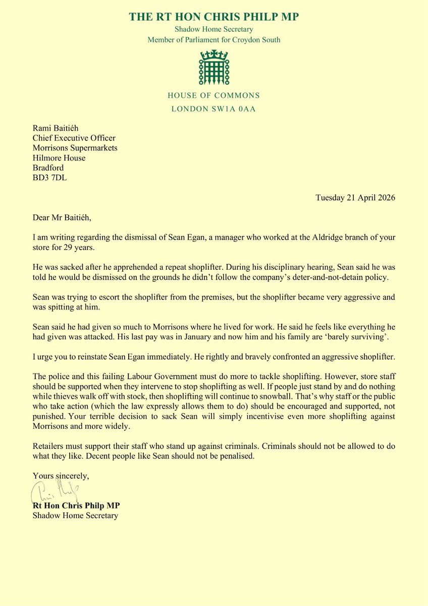 Chris Philp MP tweet media