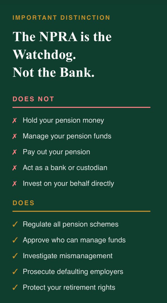 Investment decisions around pensions follow guidelines set by NPRA to protect long term growth. #TheNPRAMandate #TruthForPensioners youtube.com/live/XsKK05q12…