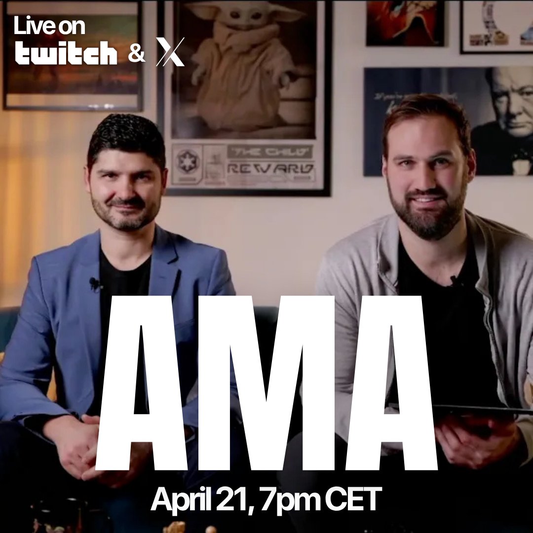 AMA DAY! 🎙️

Join us at 7 PM CET to discuss our Marseille deployment, bond results, and Codex.

Special guest: Peter (CTO) joins <a href="/MattGueniffey/">Matthieu Gueniffey</a>, <a href="/TBrouchet/">Thomas Brouchet</a>, and <a href="/LoicBrotons/">Dr Loïc Brotons</a> !

🇫🇷 Live in French 
📺 Replay + EN subtitles on YouTube soon.