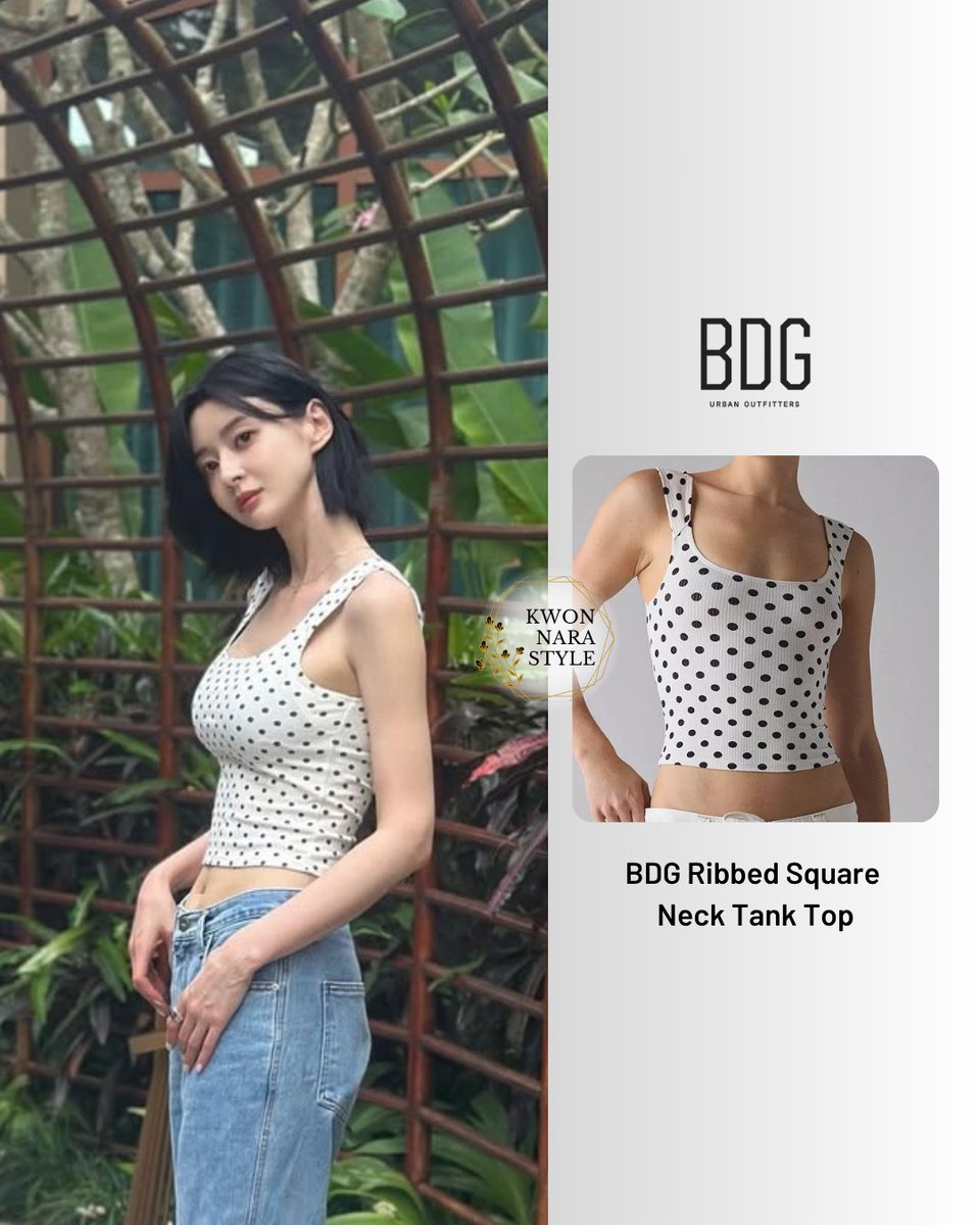 kwonnarastyle's tweet image. 🖤 #Misope
👡 Slippers 512623501 6cm
💱 ₩ 139,000 KRW

🤍 #BDG #UrbanOutfitters
👚 BDG Ribbed Square Neck Tank Top
💱 $25

🩶 #Chanel
💍 Coco Crush Ring
💱 $3,000

📸 IG: hv_nara 4/19/2026
🔗 instagram.com/p/DXTE_goEcxc/

#KwonNara #권나라