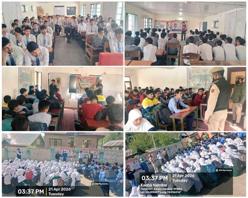 Gbl_Police's tweet photo. Continuing its sustained efforts to eradicate the menace of drug abuse, #GanderbalPolice organized a series of awareness programmes across the district under the initiative “Nasha Mukt Jammu and Kashmir Abhiyan.”
@Dhama_IPS https://t.co/et8ndhZjwb