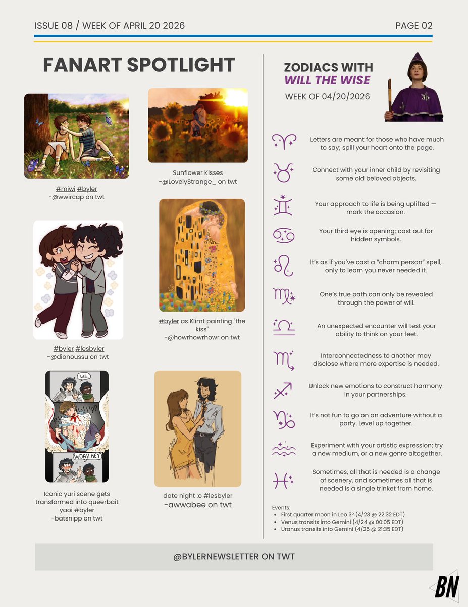 Byler Newsletter tweet media