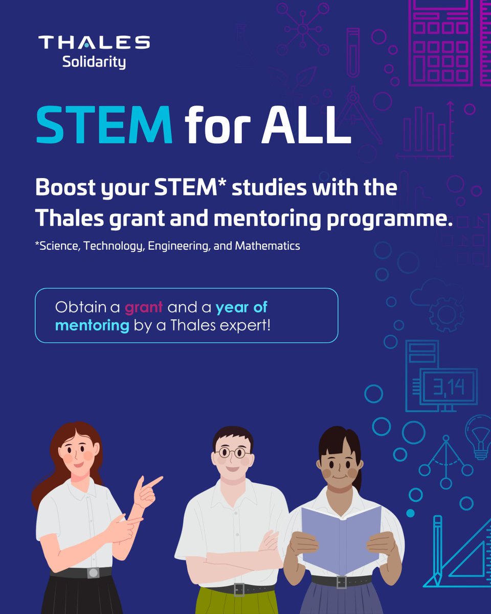 thalesgroup's tweet image. Last day to apply for #STEMforALL! Don't wait! ➡️ thls.co/CJBV50YNpb6 #STEM