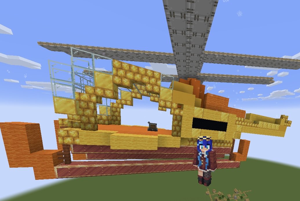 NGezowa's tweet photo. Made the Thanoscopter (it flung me off and skyrocketed off into the atmosphere.)

#create #minecraft #thanoscopter #twitch https://t.co/F76XNXWIBz