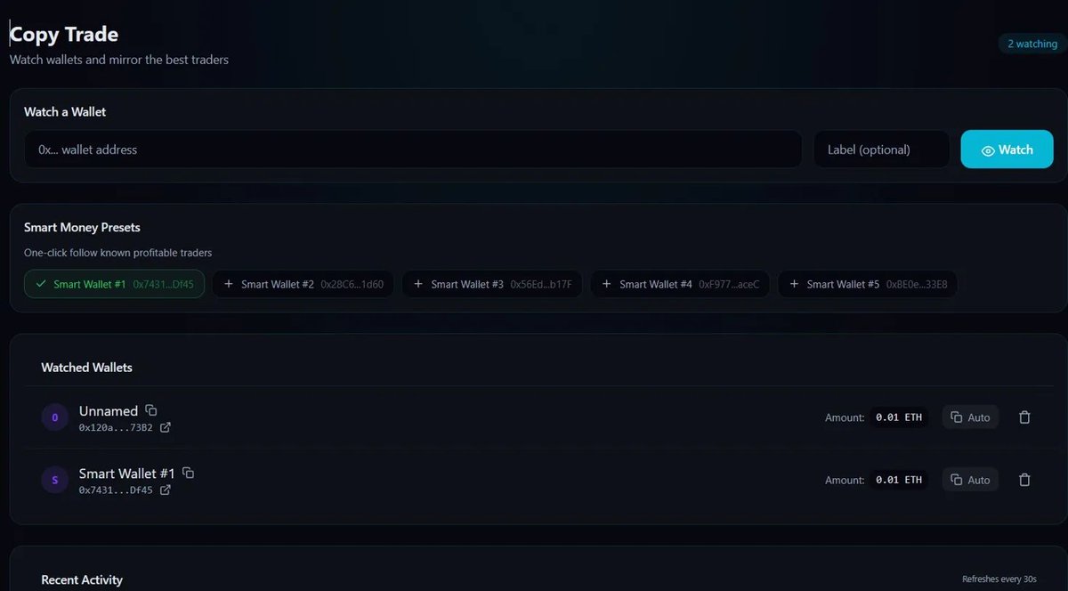 Xshot_Trading's tweet image. follow the best traders on-chain. copy their moves automatically. one click. 
smart money doesn't have to stay exclusive #Xshot
