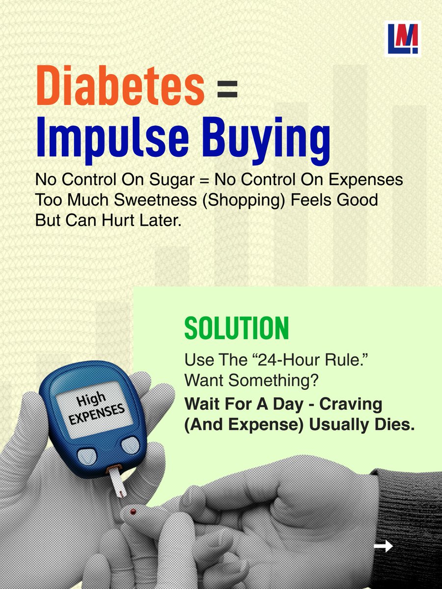 InvestWithLM's tweet image. Which one do you have right now?
(Money, health problems, obesity, impulse buying, investing, investment, finance, money lessons)

#Money #Finance #Health  #fyp #SmartMoves