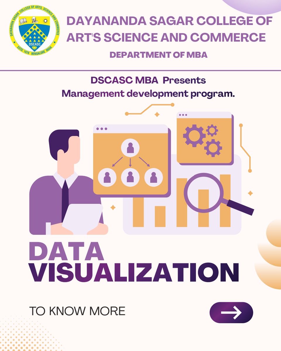 Dscascmba's tweet image. Data tells a story 📊
Are you ready to read it?
MDP on Data Visualization - coming soon
#DataVisualization #MDP #ManagementDevelopment #BusinessAnalytics #MBA #StudentLearning #AnalyticsSkills #ProfessionalGrowth #ComingSoon #DSCASC