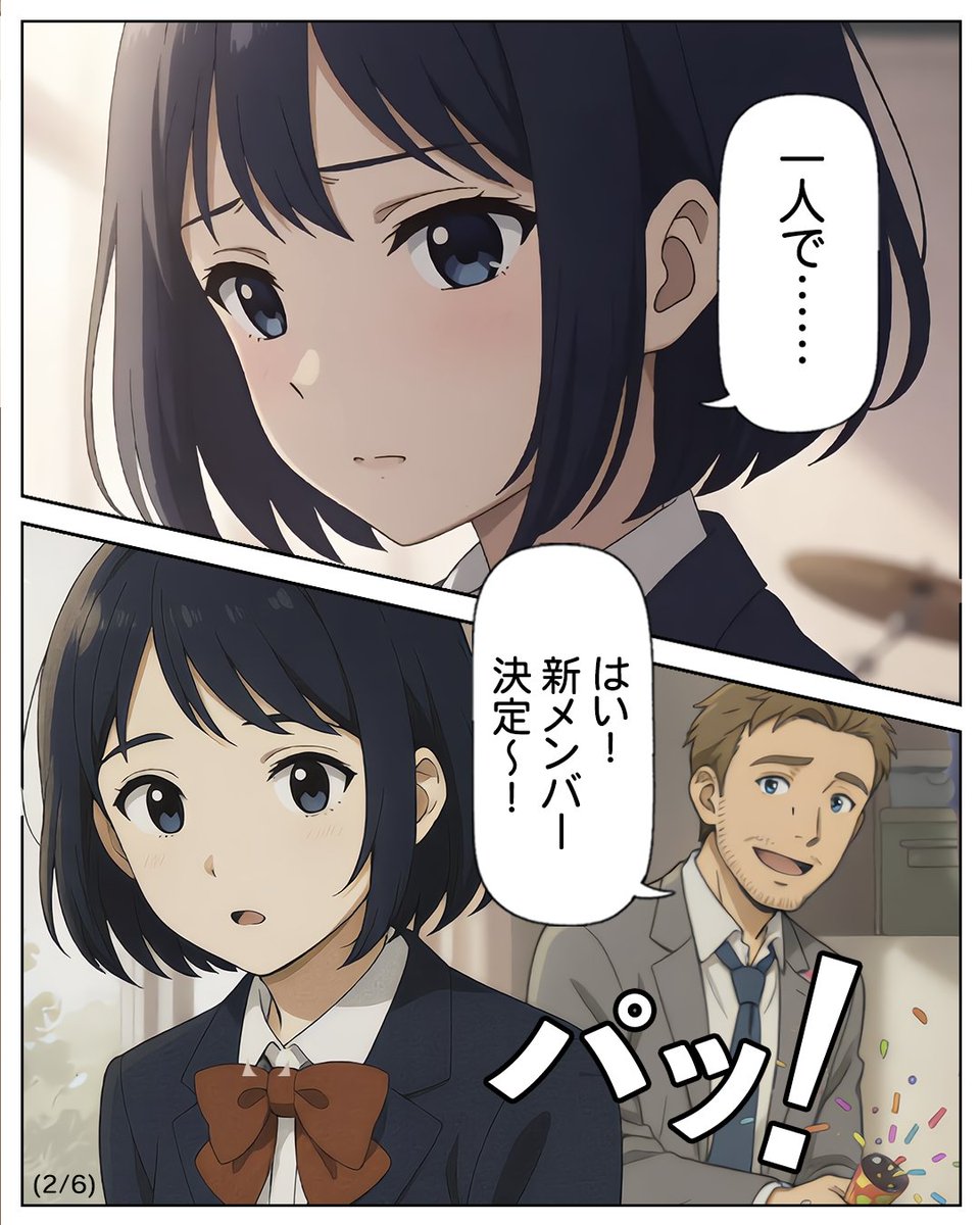 PersoundaMusic's tweet photo. アニメ版：https://t.co/qligRe7T95

言いたかった。
でも、その瞬間に空気が変わった。

だから藤崎 夜は、笑ってごまかした。

星見高校の物語 Vol.46
『言えなかった』

#星見高校の物語 #MBTI #INFJ #青春アニメ #恋愛 https://t.co/IclJSUImQz