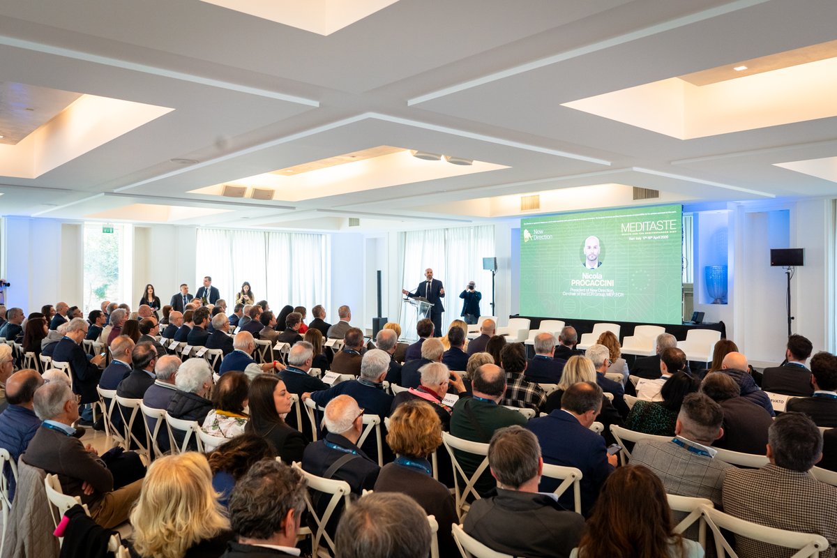 NDConservatism's tweet image. Food is political. Food is cultural. Food is identity.

At the MedITaste event in Bari, we brought together the right minds to discuss a complex issue: the #MediterraneanDiet as a key framework for #foodsovereignty, #health and resilience.

Follow us on newdirection.online