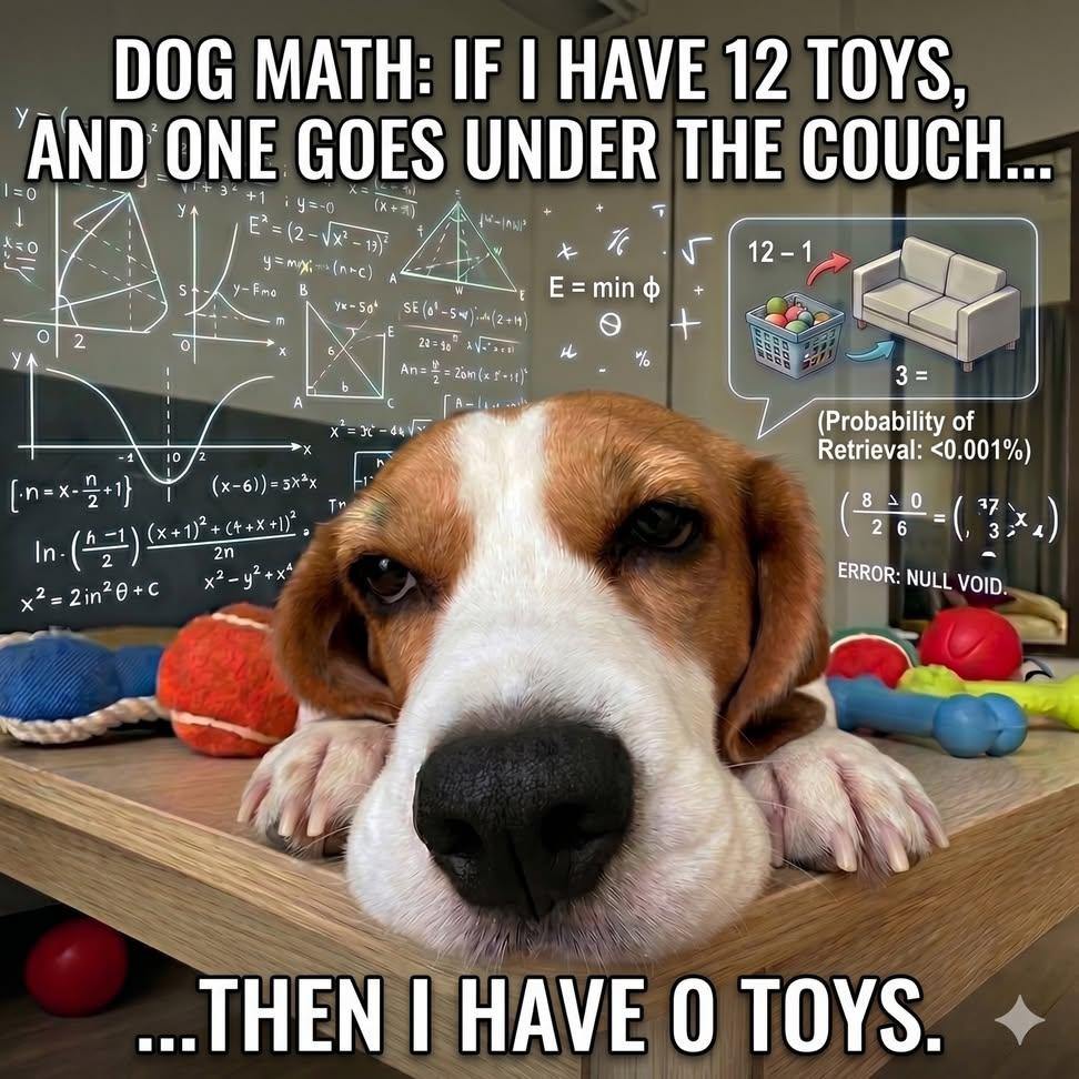kerrihockeyfan's tweet image. beagle math🥴