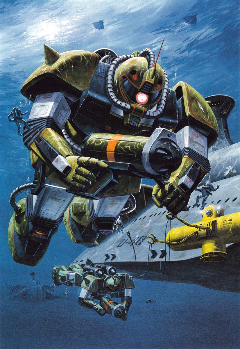 FabrizioGunjap's tweet image. 1/144 Original "MS-06M Zaku Marine Type" (1983): box art
.
#Gunpla