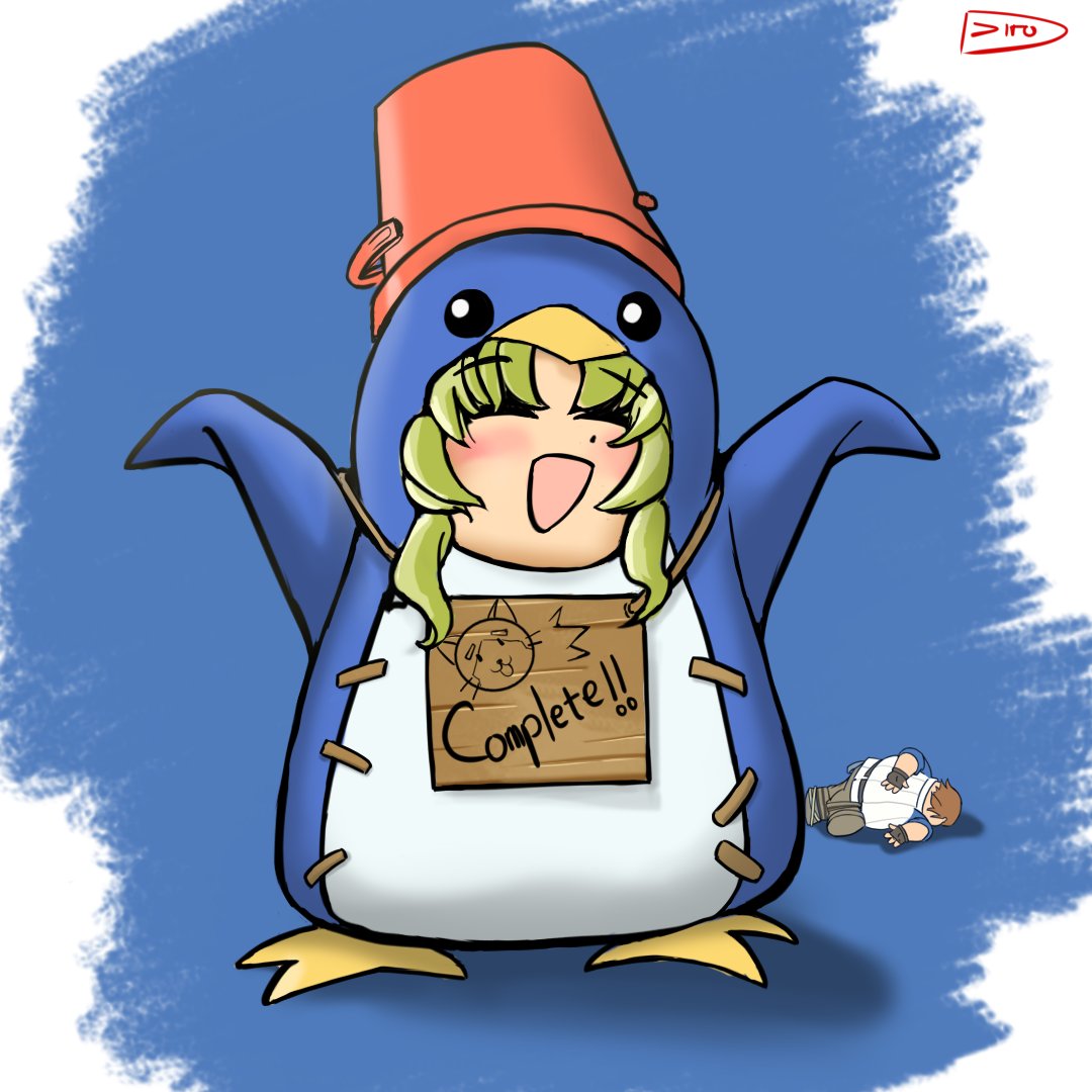 MAXSDjiro's tweet photo. Sorry for the late participation in the Penguin KeA Fanart Event @NicoB7700 ,I’ve been wanting to join this event since I first saw it, so here’s my take on Penguin KeA—hope you like it!

Characters from The Legend Of Heroes: Trails To Azure:
Penguin KeA
Llyod "Barrier" Bannings https://t.co/aGpJ5LUHOB