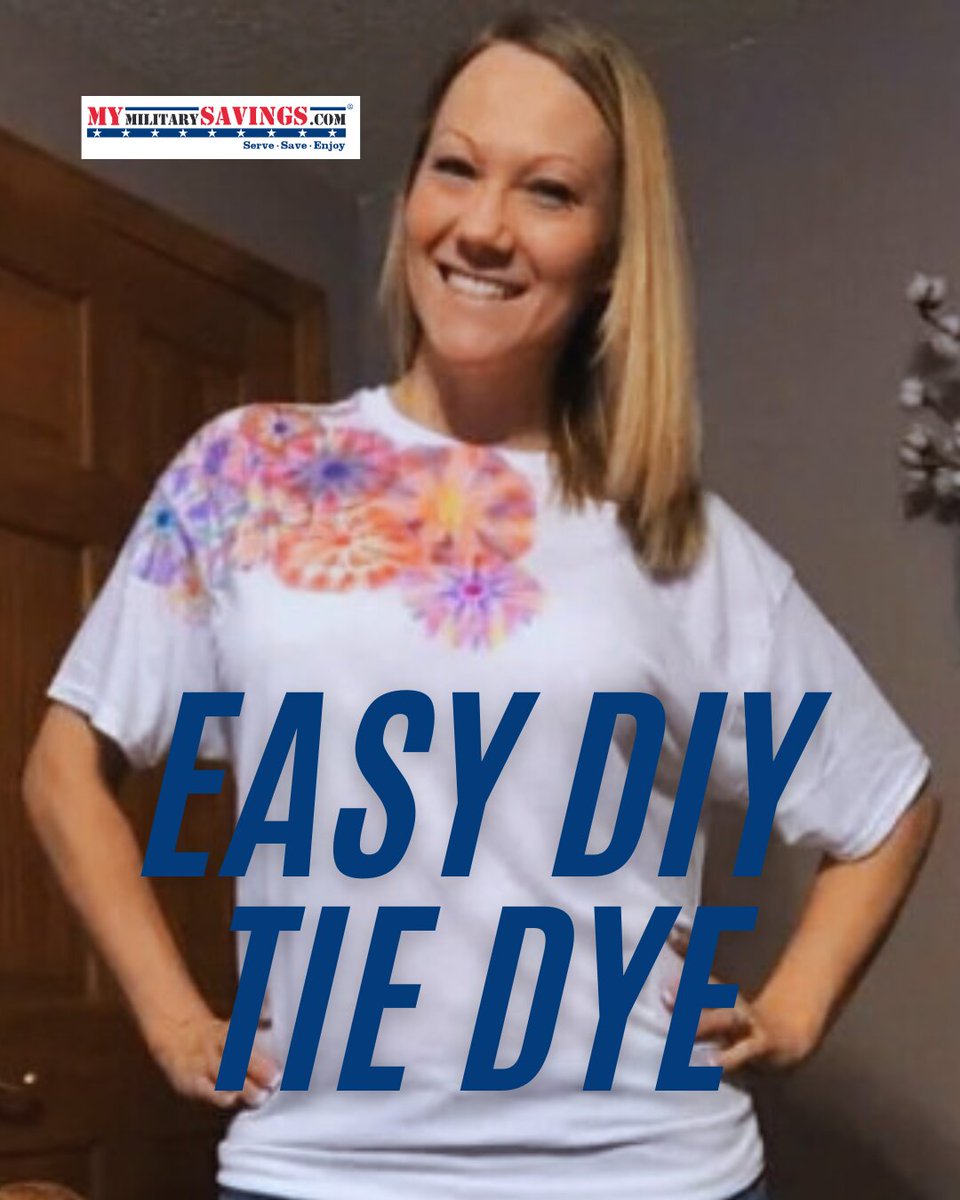 MyMilitarySvgs's tweet image. Looking for a fun activity you could do with your whole family?  Then, look no further!  These super cute Tie Dye shirts will be a fun activity for all ages!

Find Out More - blog.mymilitarysavings.com/easy-diy-tie-d…

#mymilitarysavings #tiedye #DIY #familyfun