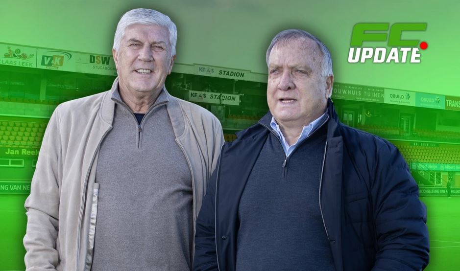 RaymondAarsman1's tweet image. Dick Advocaat (78) en Cor Pot (74) zijn in De Theaterbakkerij voor een lezing over hun voetbalcarrière, op donderdag 23 april georganiseerd door voetbalclub De Jodan Boys en de Goudse Business Club in #Gouda ⚽️ #voetbal