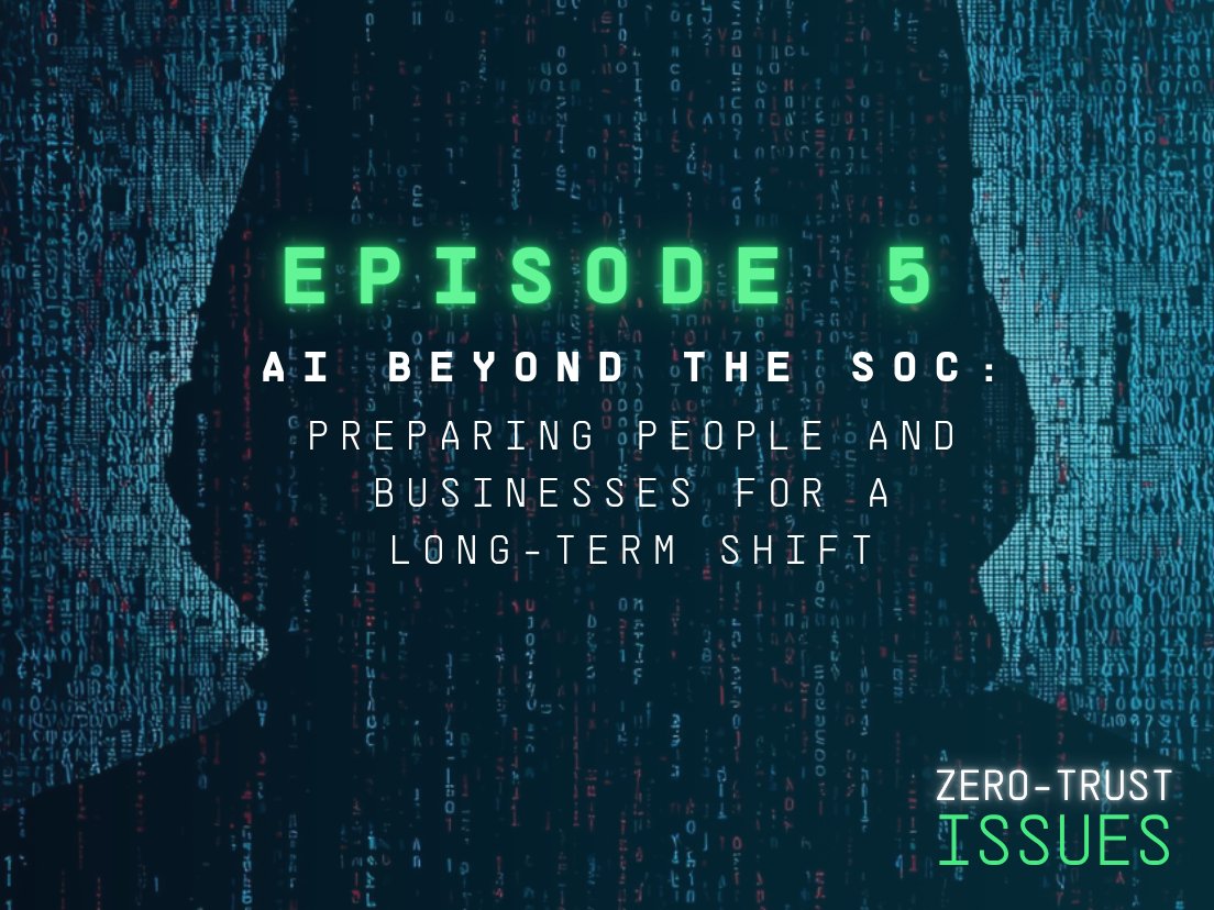 AgileBlue's tweet photo. Episode 5 of Zero-Trust Issues is live.

AI is reshaping how work gets done and how decisions get made across the business.

Tony Pietrocola and Joe Marquette sit down with Jason Lowe to break down what this shift means.

🎧 Listen now: https://t.co/Z8o9L4AOzR https://t.co/C7mEPHDxAa