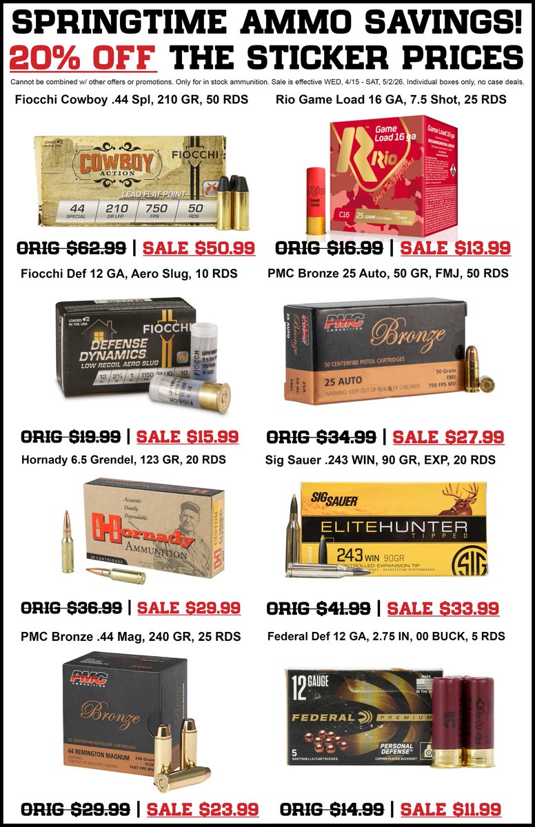 Thunder Lakes | Guns • Ammo • Archery tweet media