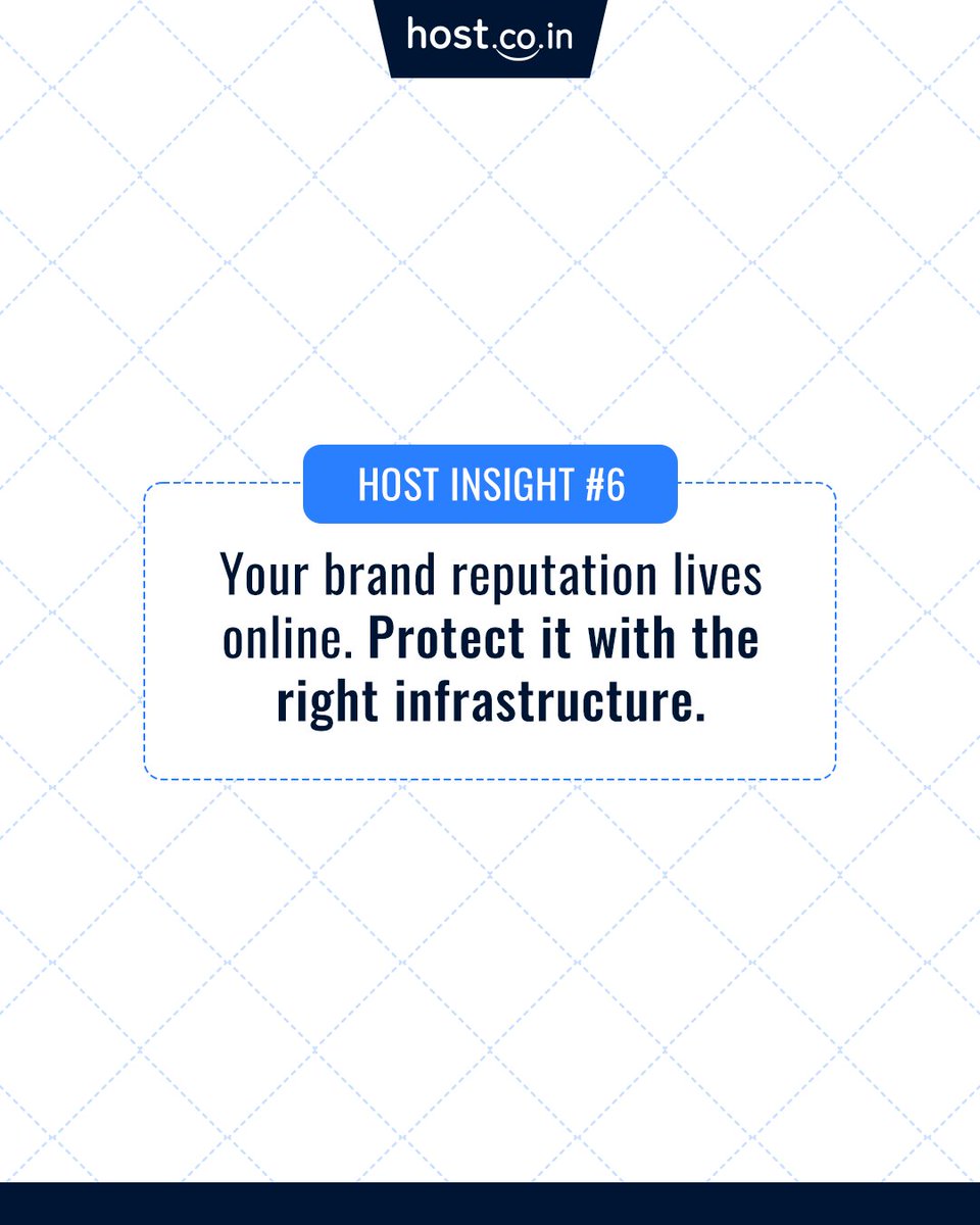HostIndia's tweet image. Your brand reputation lives online.
One second of downtime can cost trust.
Choose infrastructure that protects your business 24/7. 

#HostInsight #WebHosting #StartupIndia #OnlineBusiness #DigitalGrowth