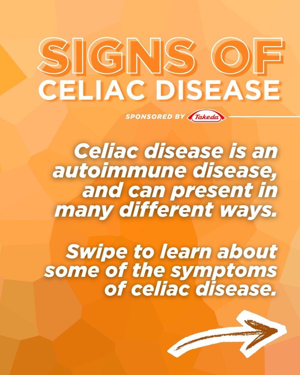 BeyondCeliac's tweet photo. Signs and symptoms of celiac can affect the whole body. 
Thank you to Takeda for their continued support of those with celiac disease 🧡
 
#celiacdisease #autoimmunedisease #celiacresearch #celiacawareness #beyondceliacpartner #takeda https://t.co/MCWz6JxH9V