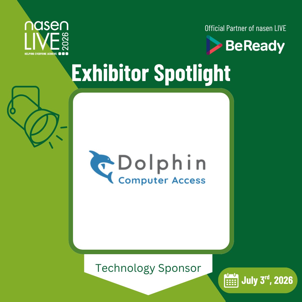 💡 Exhibitor Spotlight

Introducing our Technology Sponsor for nasen LIVE 2026
Find <a href="/yourdolphin/">Dolphin Computer Access</a> at stand 19 to discuss assistive technology for dyslexia, vision impairment and other additional needs.

📍 3 July 2026 | Birmingham Vox
🎟️ Secure your place: nasen.org.uk/events/nasen-l…