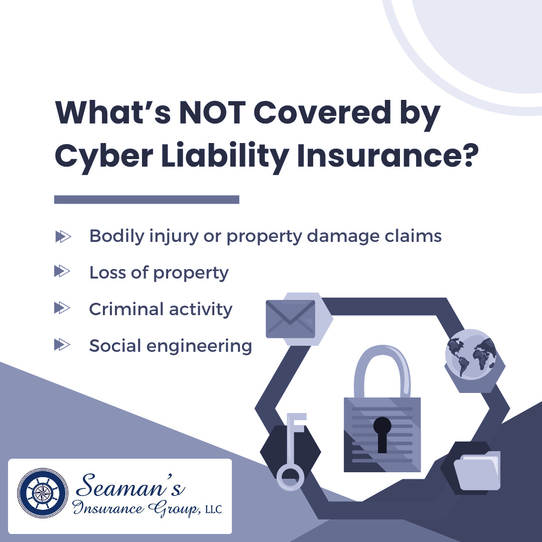 SeamansInsGroup's tweet image. Cyber liability insurance is customizable so two policies may not have exactly the same list of exclusions. #SIG #Surety #SuretyBond #PerformanceBond #InternationalSurety #InternationalPerformanceBond

Contact us at 904-347-6727 or matt@seamansinsurance.com