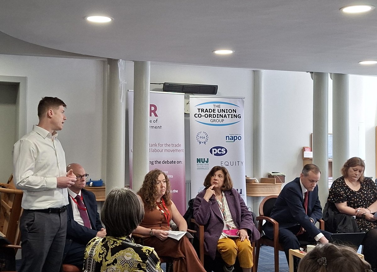 pcs_union's tweet photo. It's been a busy start to @ScottishTUC Congress for the PCS delegation led by our president Martin Cavanagh. Our GS @FranHeathcote made the case for an employment rights act 2.0 at the @IERUK  @TUCGinfo fringe and PCS delegate Ruth moved Composite K about the desperate need for Public Sector Reform. While national officer Ruby Gibson moved Composite A on behalf of STUC General Council demanding better public services. #STUC #Dundee