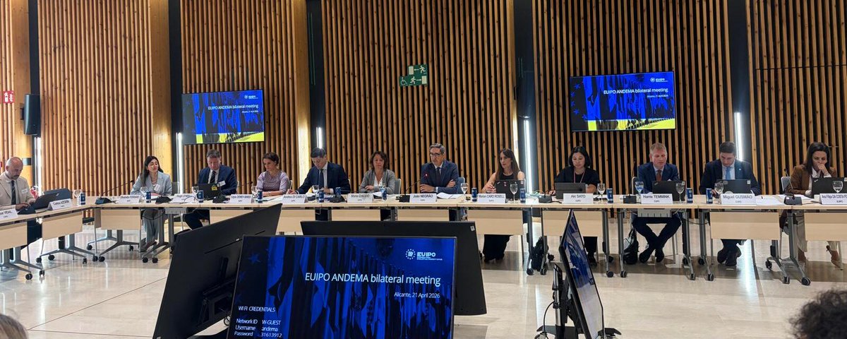 📢 Hoy hemos celebrado nuestro tradicional encuentro bilateral entre la <a href="/EU_IPO/">European Union Intellectual Property Office</a> y #ANDEMA, un espacio que nos permite compartir y analizar las principales acciones desarrolladas durante 2025 y los principales retos que afrontamos durante este 2026.