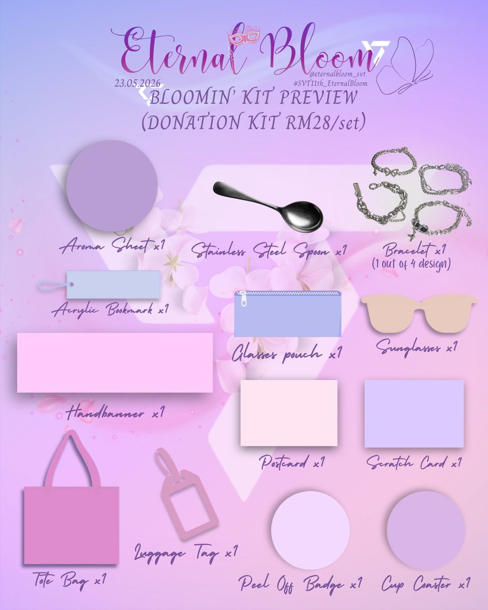Our Bloomin' Kit is now yours to hold 🌸

Packed with love, designed for CARATs who have bloomed alongside us through every season — 11 years and counting. 💐💖

Get your Bloomin' Kit here:
🔗 bit.ly/4vIsDF1

#SVT11th_EternalBloom #SEVENTEEN
#Seventeen11thAnniversary