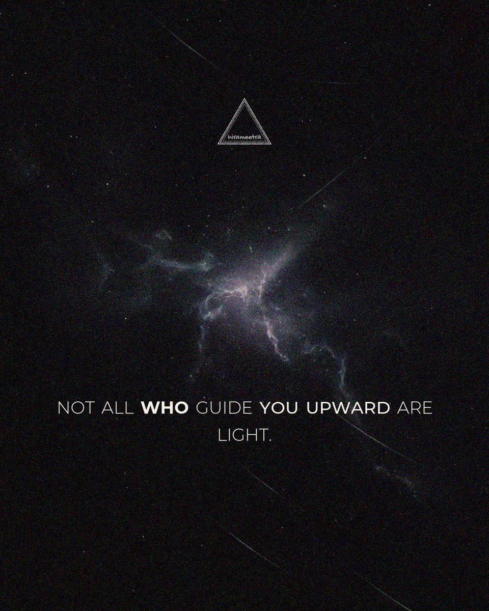 hirameetra's tweet image. Not all who guide you upward
are light.

#grokimage #growth #focus #lifequotes