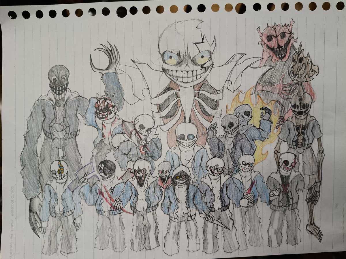 KITUNEmen_zim's tweet image. Ending Time Octet × Hurt For The Broken World Phase2#某面人#undertale #アンダーテール #サンズ #sans #アンダーテールau