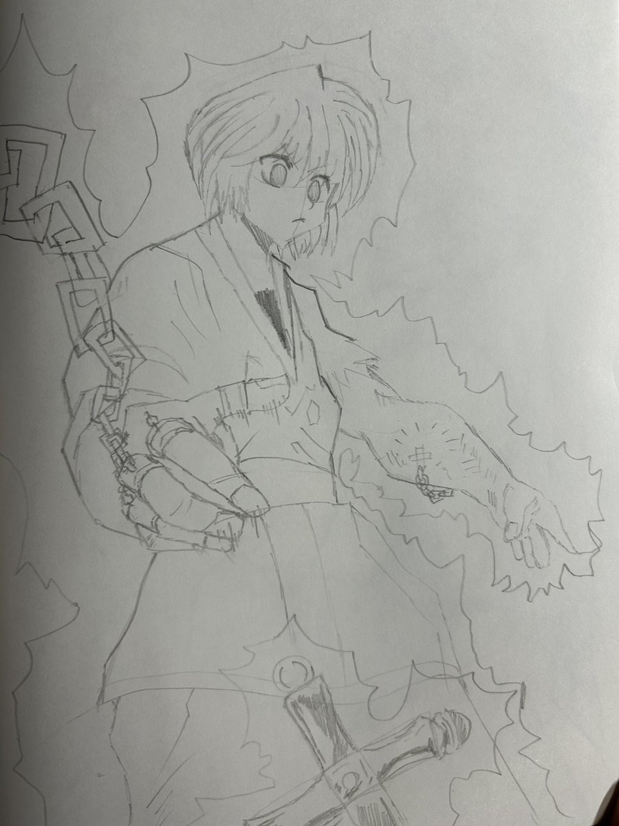 ibk518's tweet image. 私はHUNTER×HUNTERでヒソカが1番好きです！何故なら変態だからです。
念能力だったらキルアが好きです！理由は、電気がかっこいいからです。

 #hunterxhunter  #クラピカ #模写  #絵