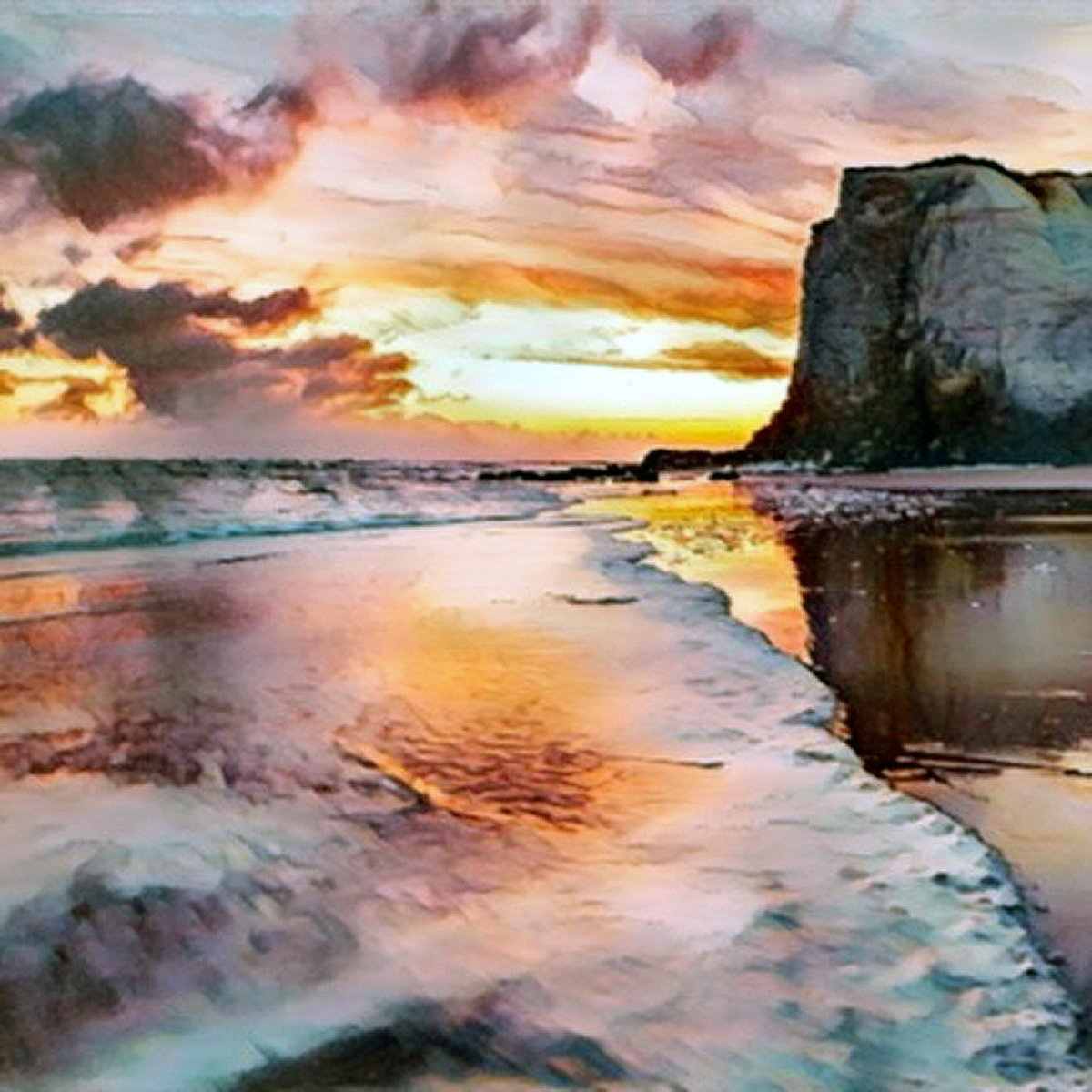 RuthMcDonald1's tweet image. Looking forward to a sunny week in Kent with temperatures getting warmer and sky's of blue 
#Kent #Weather #painting #coastline #coastalart #Wednesday #artwork #seascape #shoreleine #showmetheview