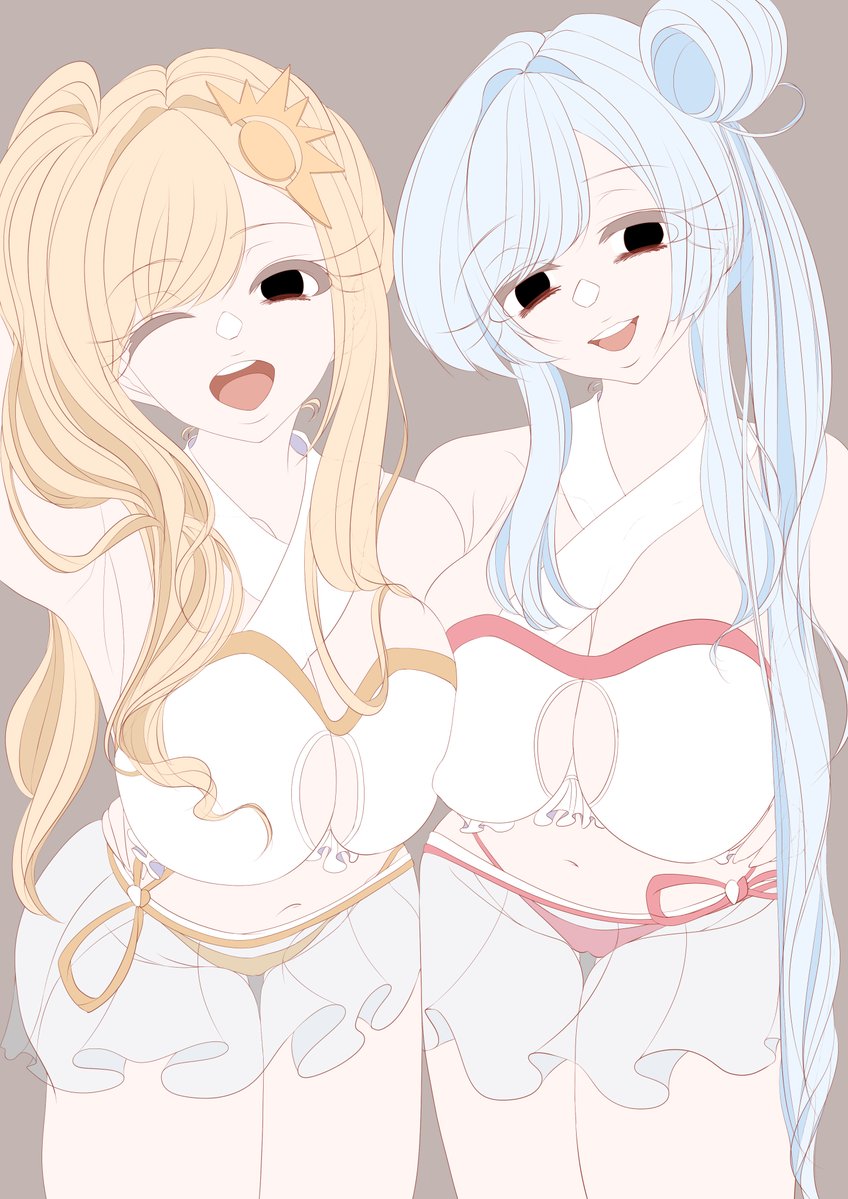 下塗り完全終了の巻
明日やれないかもだけど明日以降から本塗です
どこから描こうかな(二人の目を見ながら) 