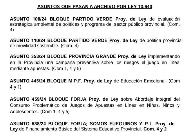 Mañana nos reuniremos en comisión de Educación para tratar distintos temas con una agenda que surge -como en todas las comisiones- del consenso entre todos los integrantes, sobre los asuntos que no perdieron estado parlamentario.

(En cumplimiento a la ley 13640, todos los