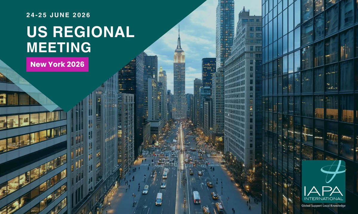 IAPAIntl's tweet photo. 🗽 IAPA US Regional Meeting 2026
 📅 24–25 June | 📍 New York
Attendance at the meeting and both dinners is free for IAPA delegates and IAPA Members. 
Secure your place by 3 June.
We look forward to welcoming you to NYC. Email admin@iapa.net for more info.
#IAPAEvents #Networking https://t.co/33cI0iHcyP