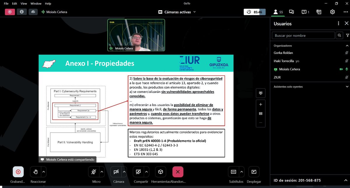 ZiurFundazioa's tweet image. 📴#ZIUR impulsa la preparación del sector industrial guipuzcoano ante la #CRA.

🎯El webinar organizado junto a Orbik, ha tenido como fin mostrar los marcos de certificación a los que se deben enfrentar las compañías de cara al cumplimiento de esta ley.

ℹ️labur.eus/upczld0k