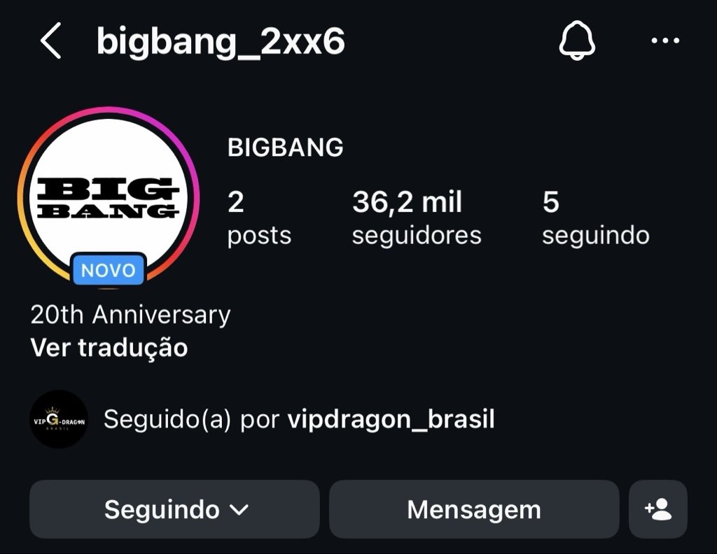 MYSPACEBB's tweet image. 🚨 O DIA MAIS FELIZ DO FANDOM! 😭

Finalmente aconteceu: o BIGBANG agora tem um perfil oficial no Instagram! E o melhor de tudo? Eles deram o follow no OT4, provando que o laço entre as lendas continua inquebrável.
#BIGBANG #빅뱅