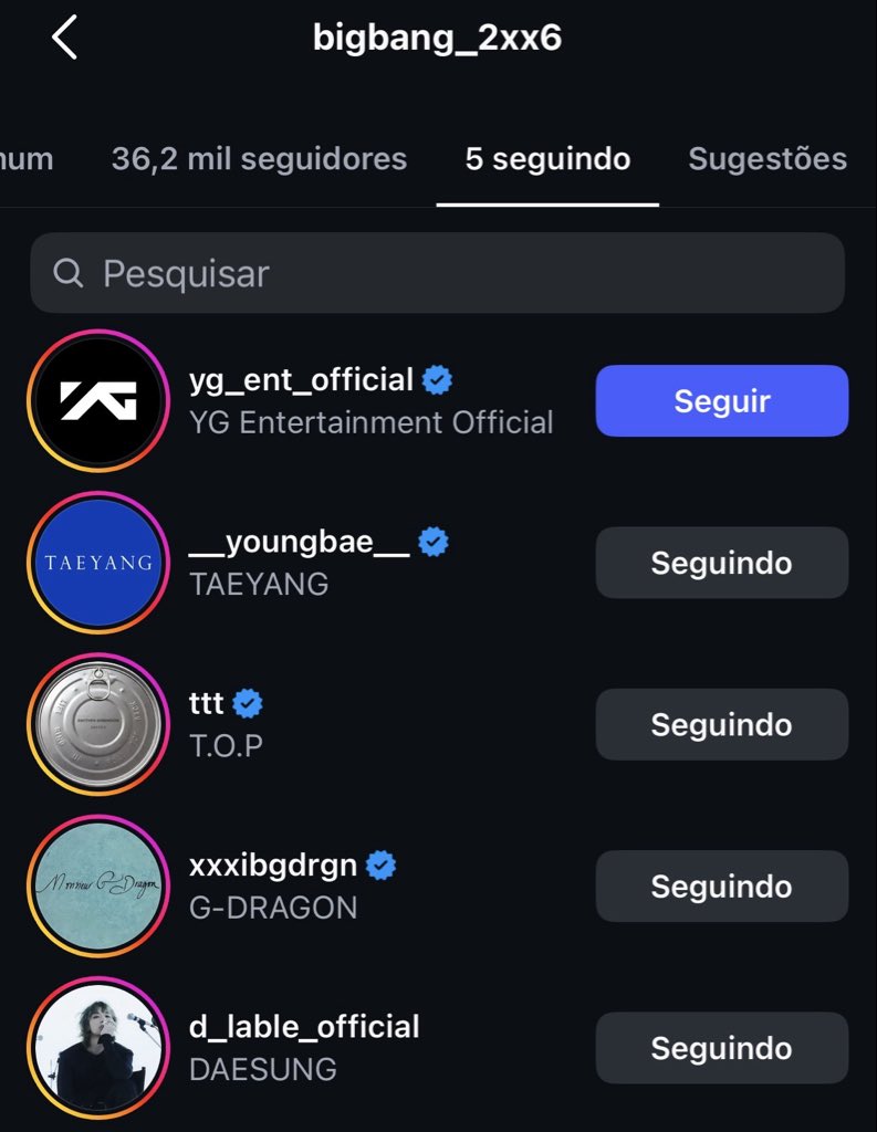 MYSPACEBB's tweet image. 🚨 O DIA MAIS FELIZ DO FANDOM! 😭

Finalmente aconteceu: o BIGBANG agora tem um perfil oficial no Instagram! E o melhor de tudo? Eles deram o follow no OT4, provando que o laço entre as lendas continua inquebrável.
#BIGBANG #빅뱅